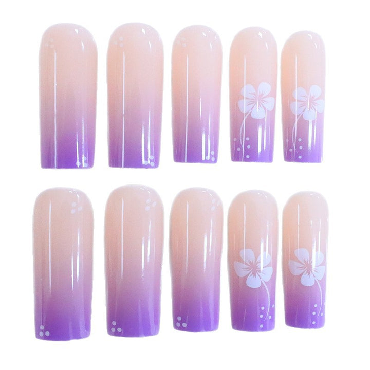 Dekoratives Floral Acryl Nageldesign Karnz