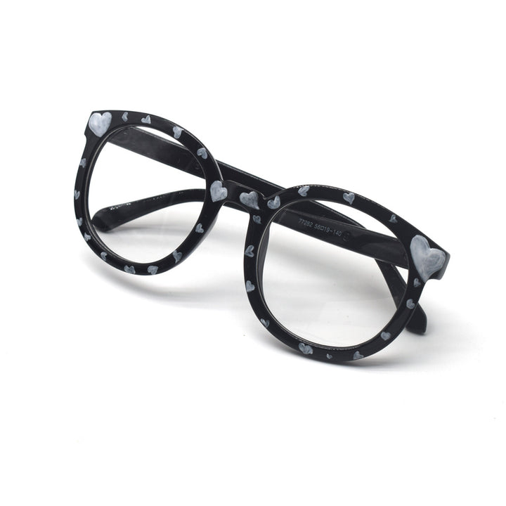 Trendige herzbedruckte Katzenaugenbrille Karnz