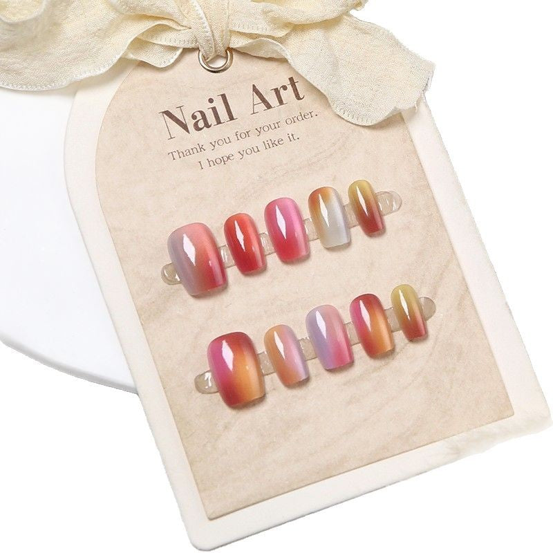 Ombre Gradient Press-On Nail Art Set Karnz