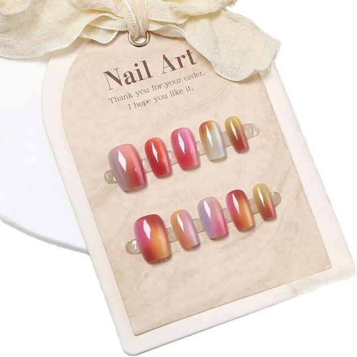 Ombre Gradient Press-On Nail Art Set Karnz