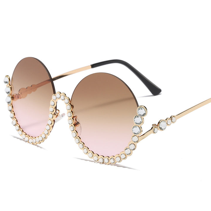 Damen Designer-Sonnenbrille mit glamourösen Kristallakzenten Karnz