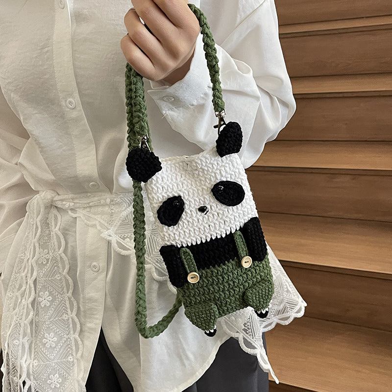 Häkel-Löwen-Themen-Mini-Tasche