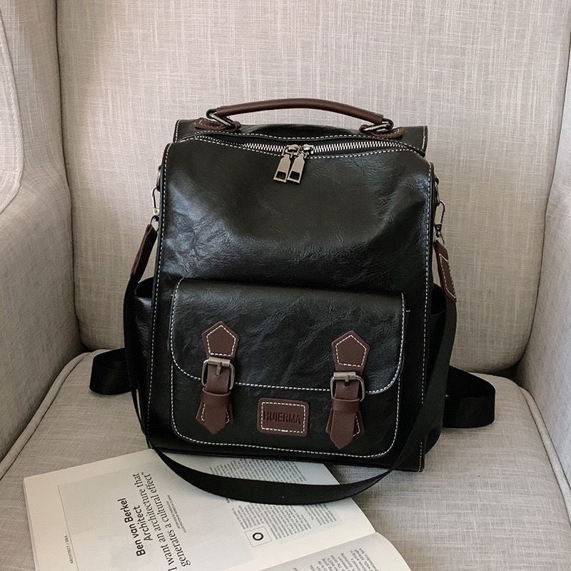 Multifunktionaler Leder-Rucksack Karnz