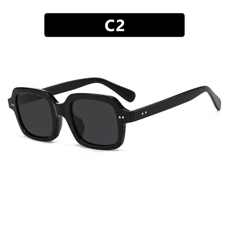 Damen moderne quadratische Sonnenbrille mit breitem Rahmen und elegantem Design Karnz