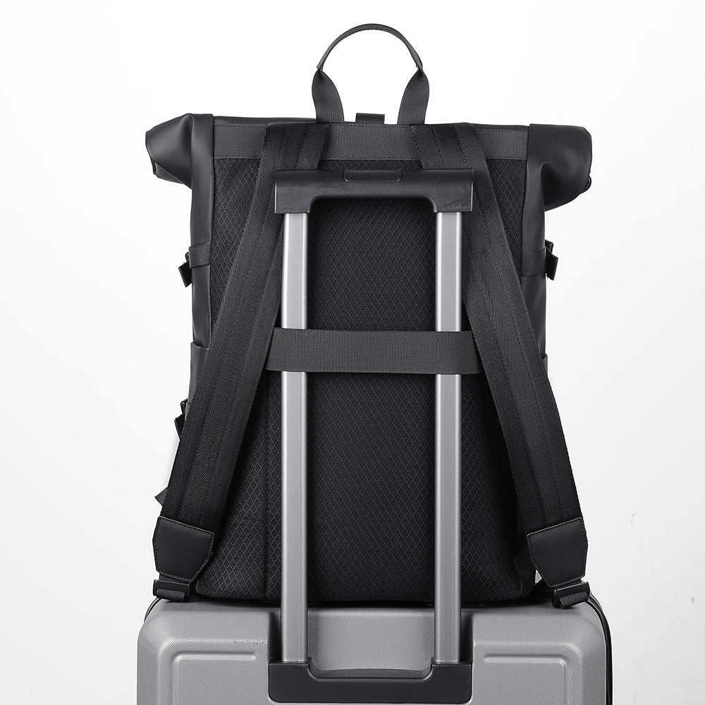 Stylischer Rolltop-Rucksack mit Vielseitigen Organisationsfächern Karnz