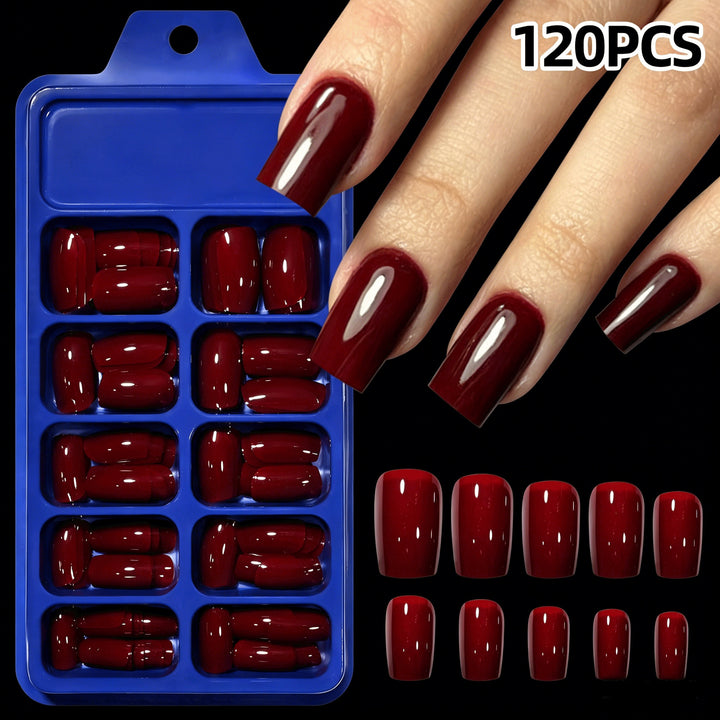 Premium Glossy Press-On Nail Tips Karnz