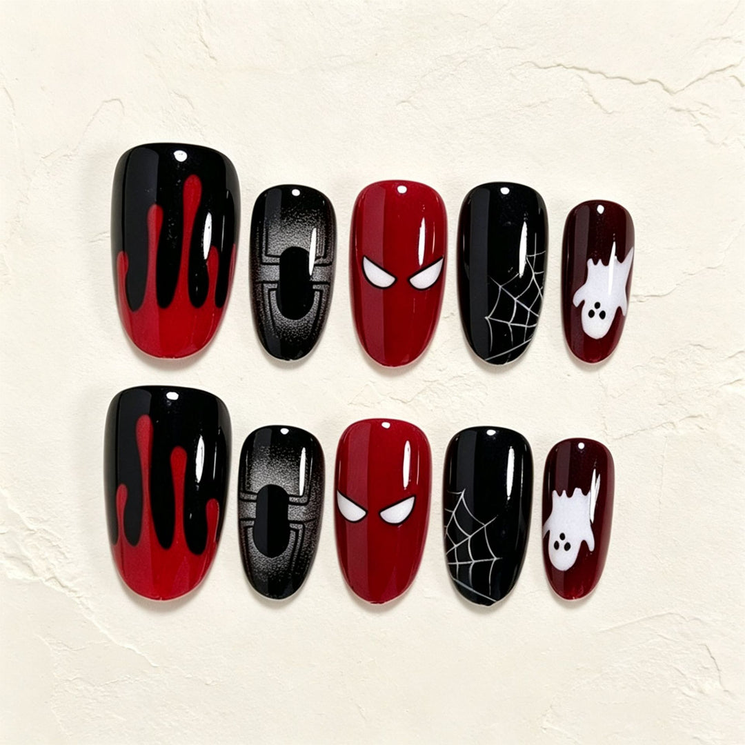 Halloween Themen Press-On Nagelkunst Set Karnz