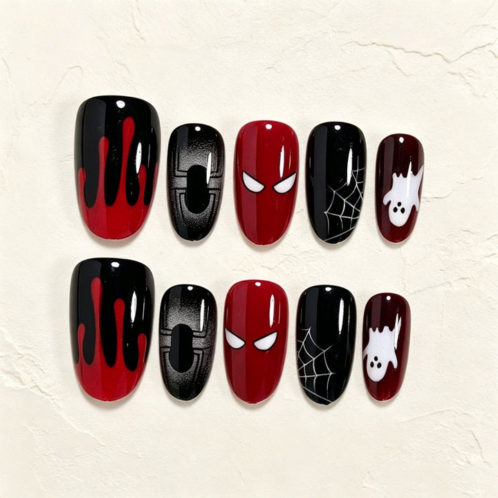 Halloween Themen Press-On Nagelkunst Set Karnz