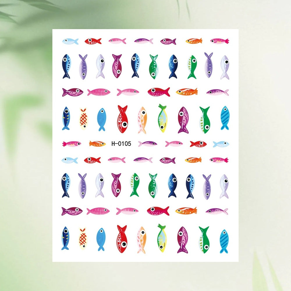 Tropisches Obst-Themen-Nagelkunst-Aufkleber-Set