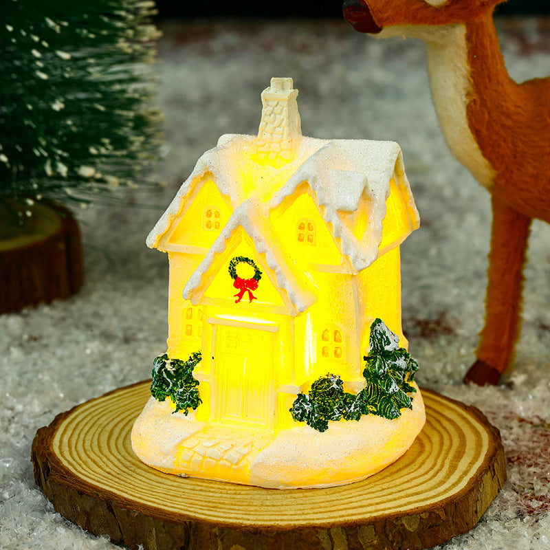 Dekoratives Weihnachtsdorf Karnz