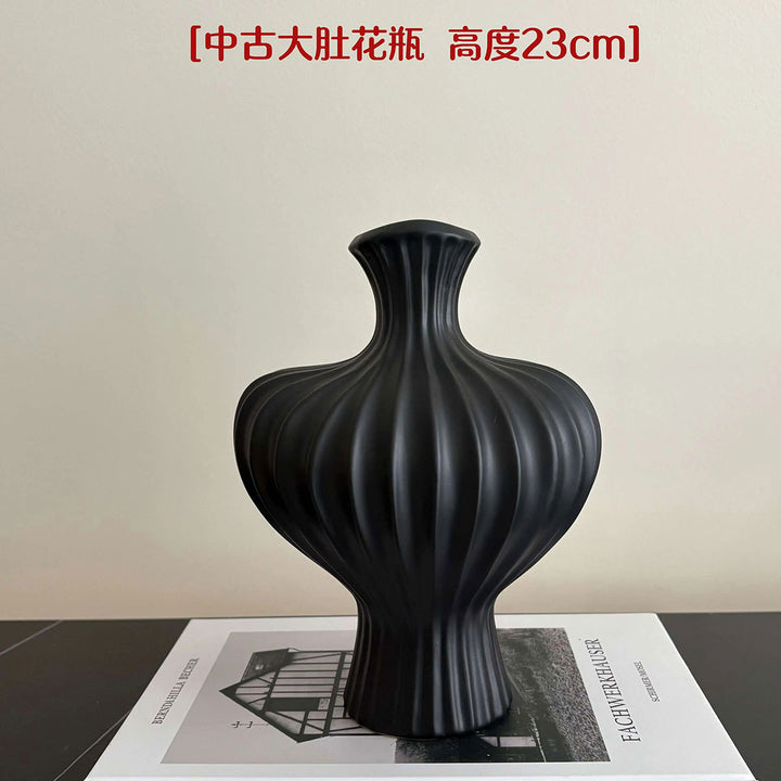 Wabi-Sabi Keramik Vase Ornament