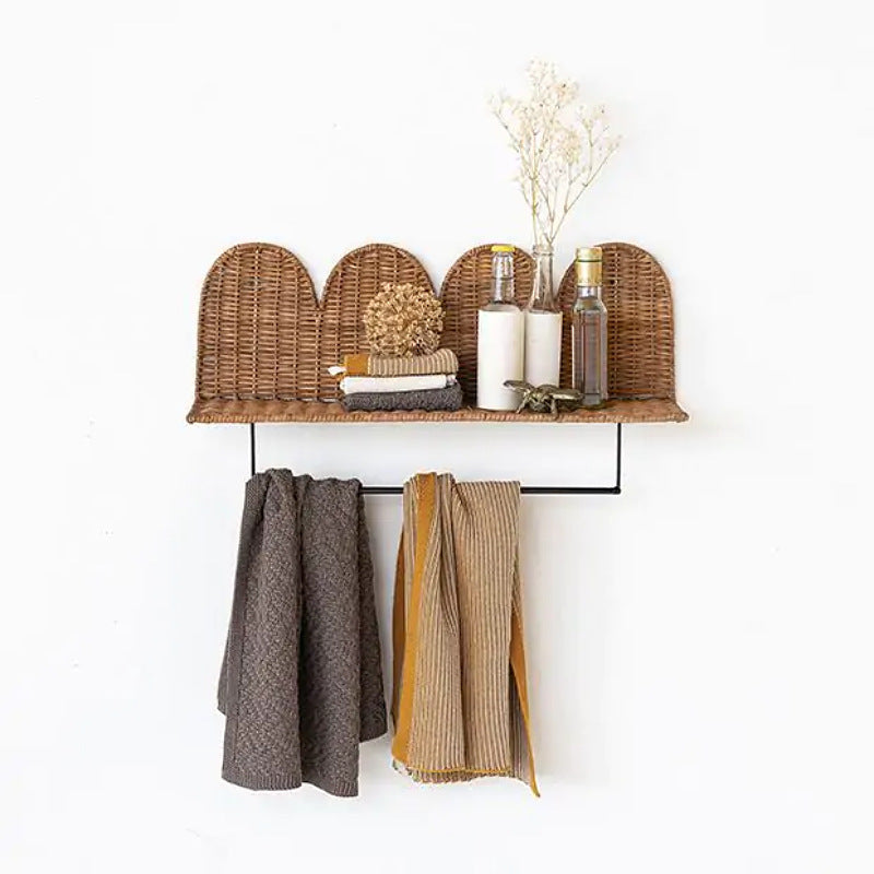 Wandregal mit geflochtenem Design Karnz