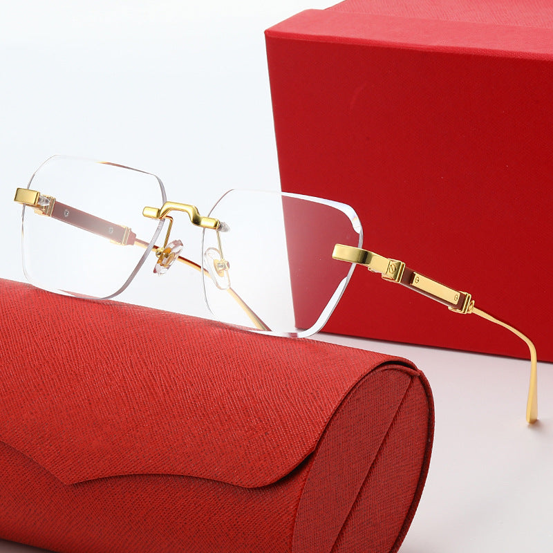 Damen modische Sonnenbrille mit stylischem quadratischen Rahmen Karnz