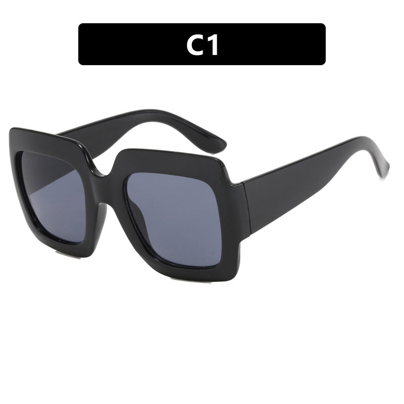 Damen oversized Sonnenbrille mit quadratischen Rahmen und UV-Schutz Karnz