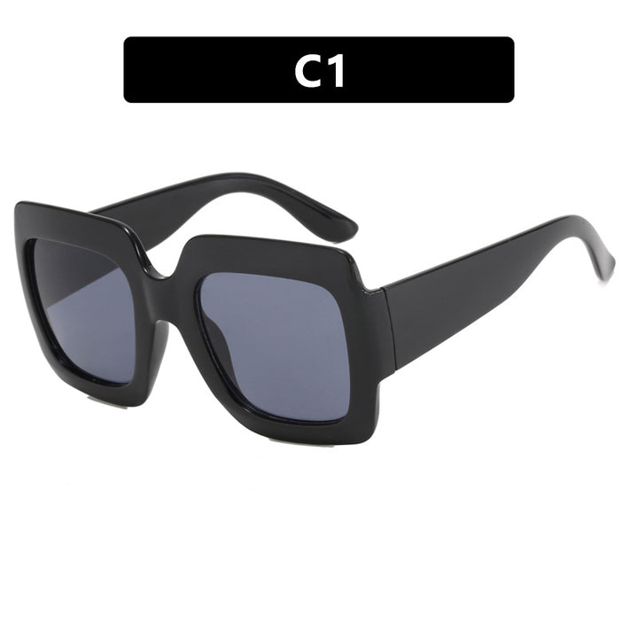Damen oversized Sonnenbrille mit quadratischen Rahmen und UV-Schutz Karnz