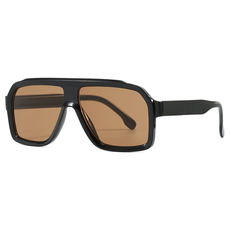Damen große quadratische Sonnenbrille im modernen Design mit robustem Rahmen Karnz