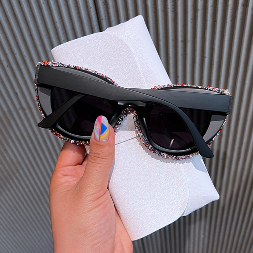 Damen Designer Sonnenbrille mit Strassdetails Karnz