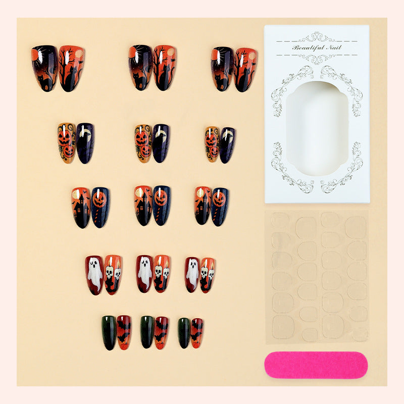 Halloween-Themen Press-On Nagelset Karnz 1788495816