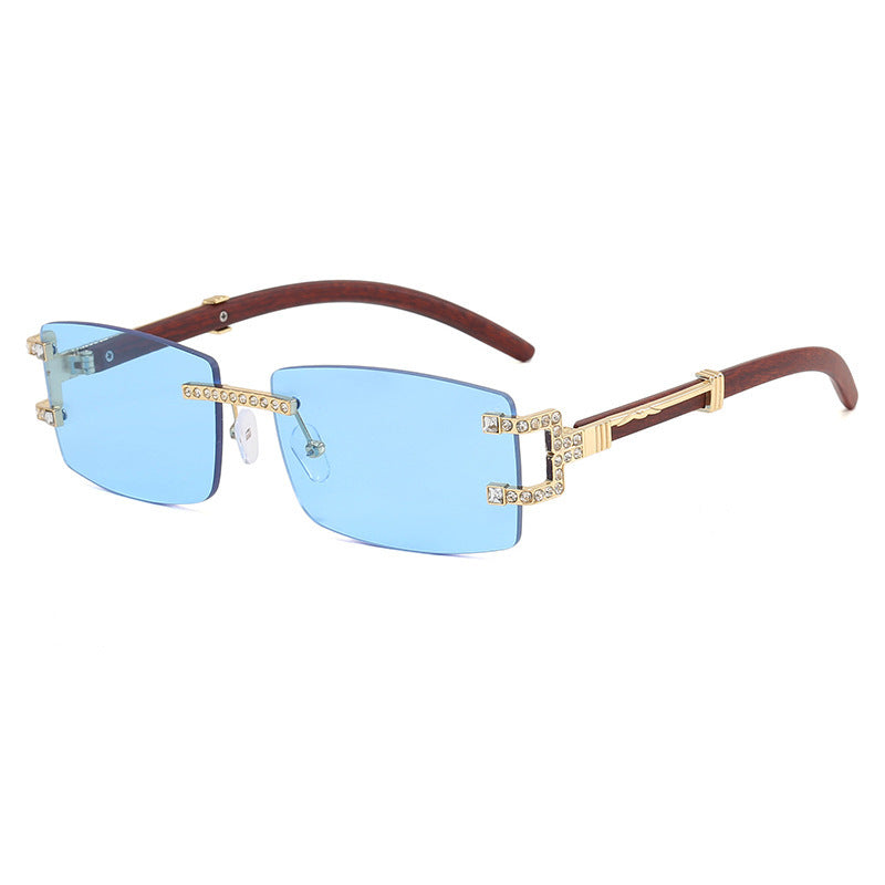 Damen exklusive Sonnenbrille im eleganten Design mit Strass-Akzenten Karnz