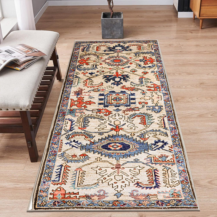 Vintage-inspirierter geometrischer Teppich