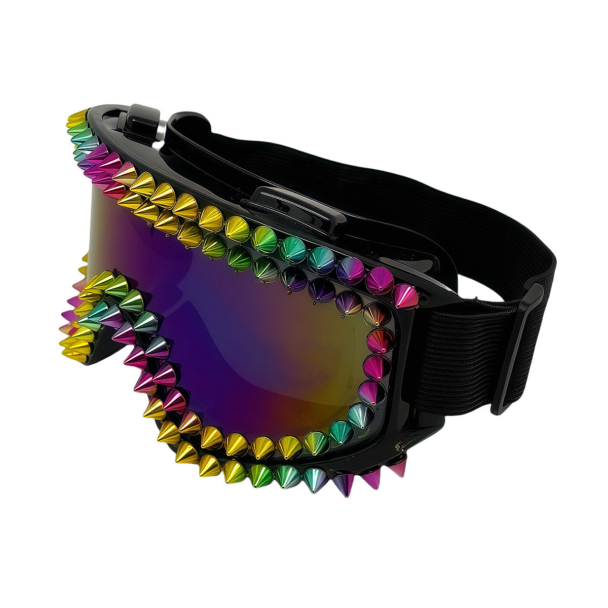 Damen modische Skibrille mit trendigem Nieten-Design Karnz