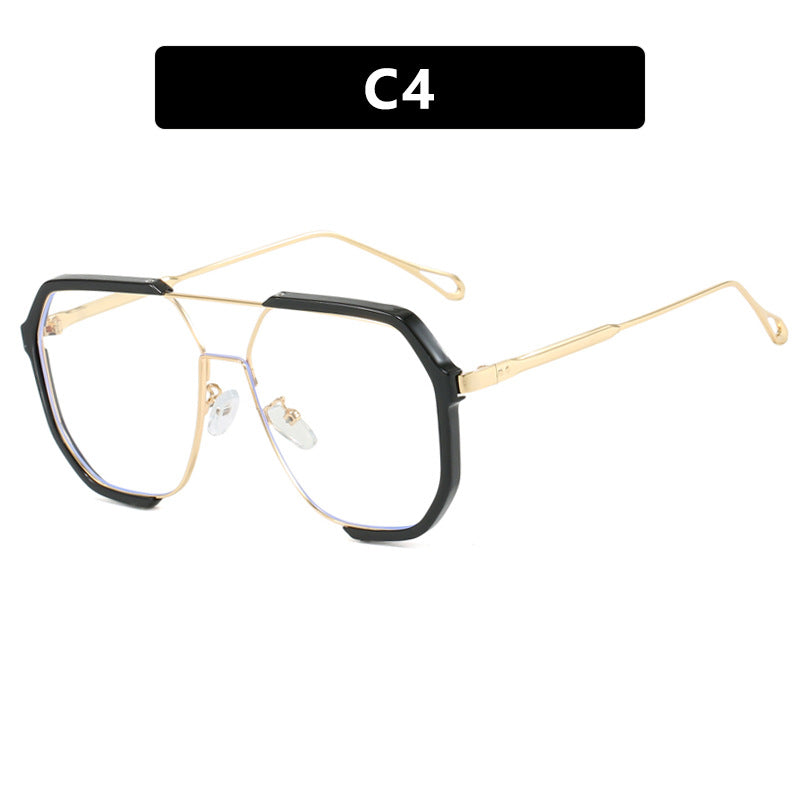 Damen geometrische Sonnenbrille mit besonderem Rahmen und UV-Schutz Karnz