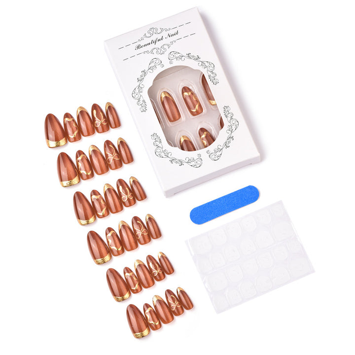 Glamouröse metallische dekorative Druck-Nägel