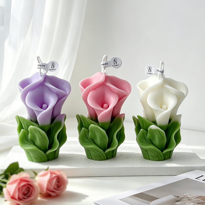 Calla Lily dekorative Kerze