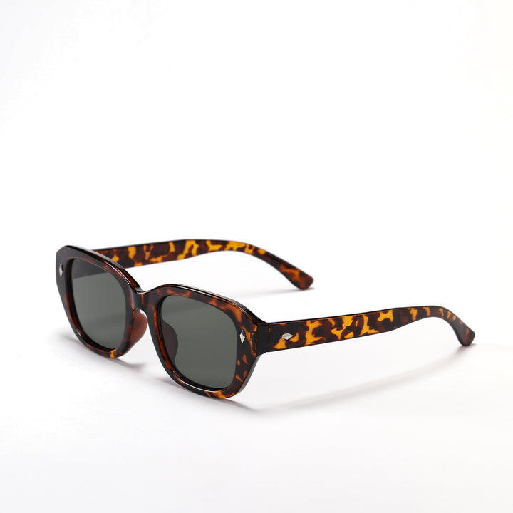 Damen stilvolle quadratische Sonnenbrille mit hochwertigem Schildpatt-Rahmen Karnz
