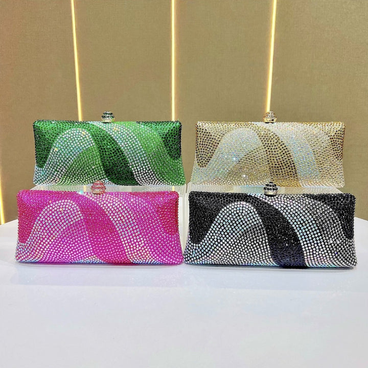 Rhinestone-geprägte Abendhandtasche