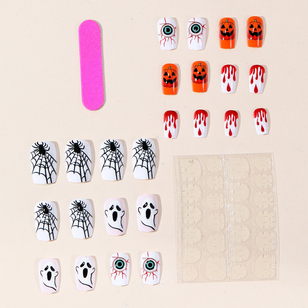 Halloween-Themen 3D Acryl Nagelkunst Set Karnz