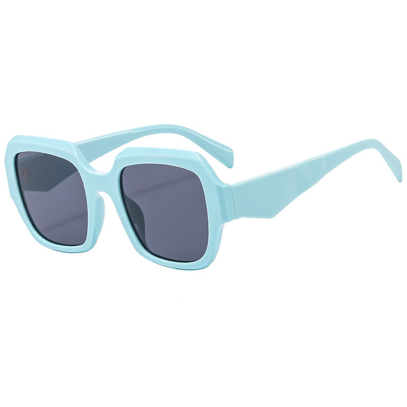 Damen Modische quadratische Sonnenbrille mit polygonalem Rahmen Karnz