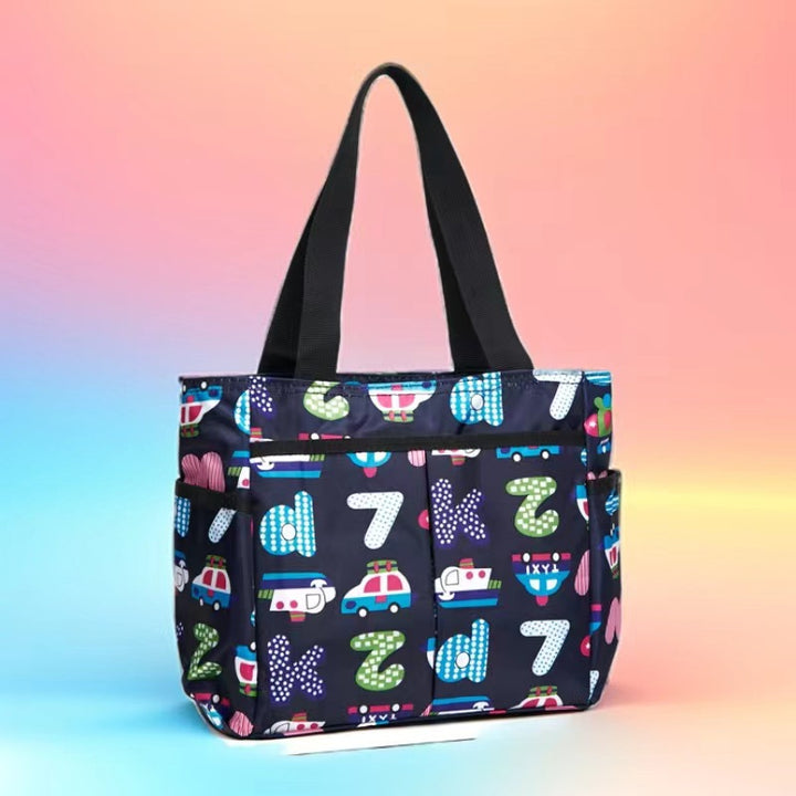 Stylische gestreifte Mehrfach-Tasche Karnz