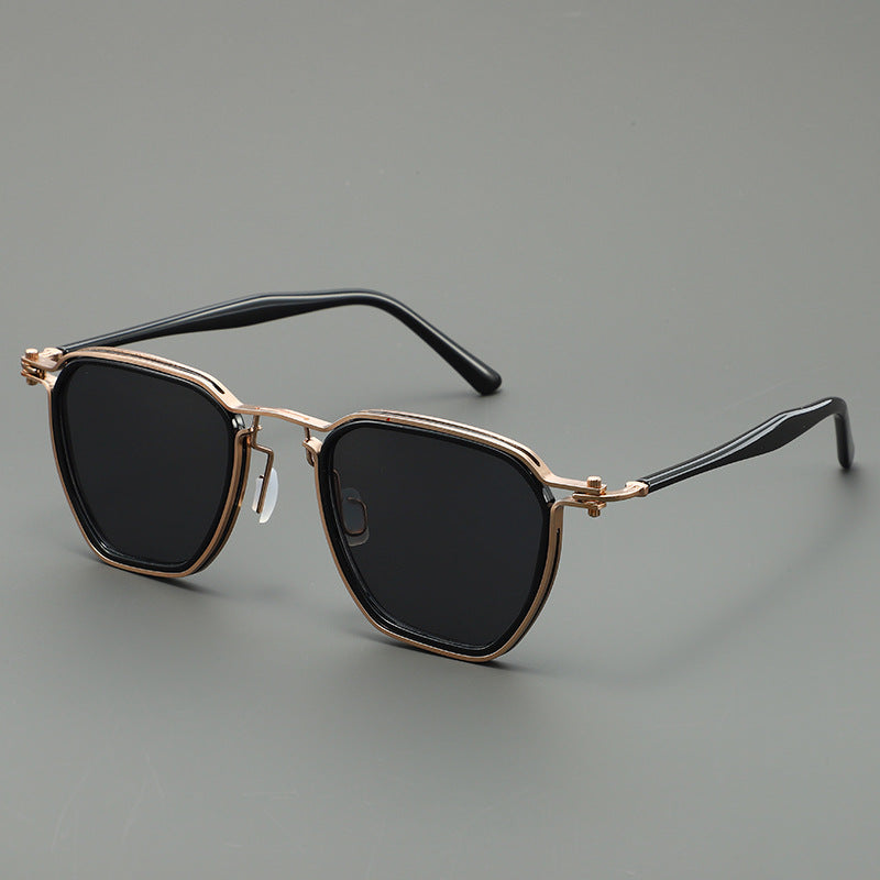 Damen stilvolle Sonnenbrille mit kantigem Design und UV-Schutz Karnz