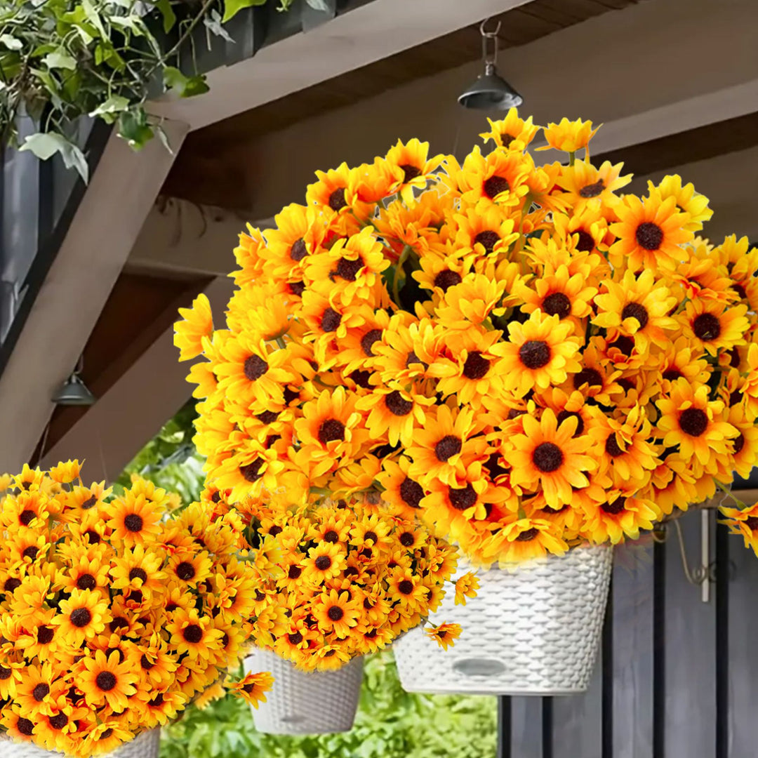 Dekorativer Sonnenblumenarrangement