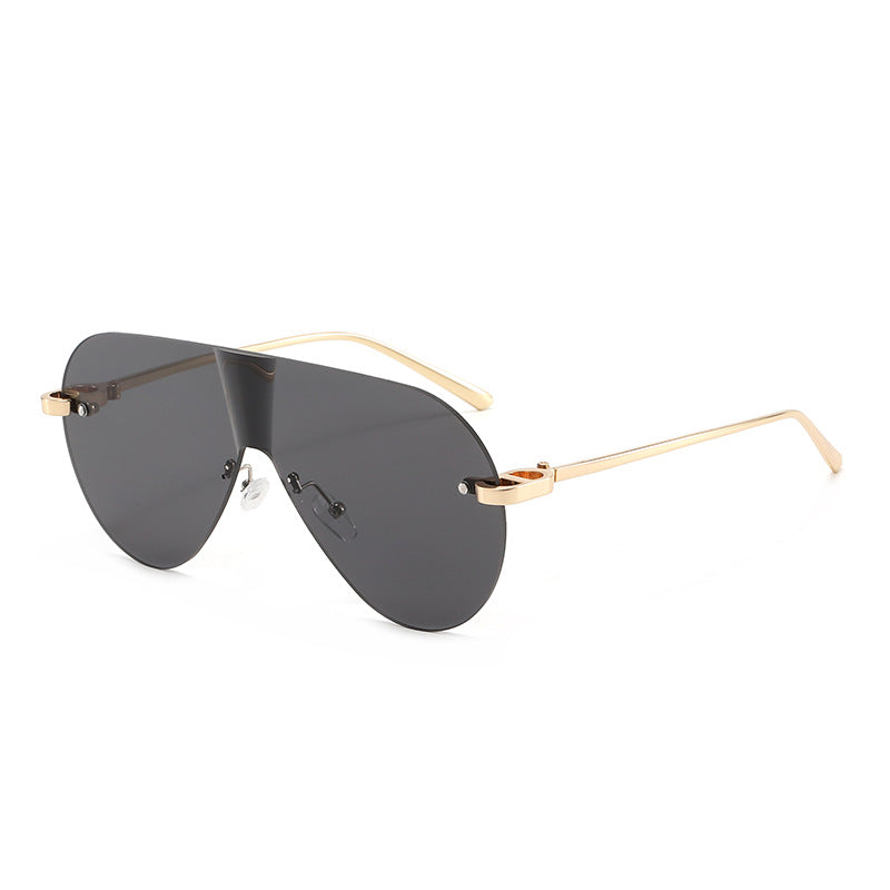 Damen Oversized Sonnenbrille im modernen Aviator-Stil Karnz
