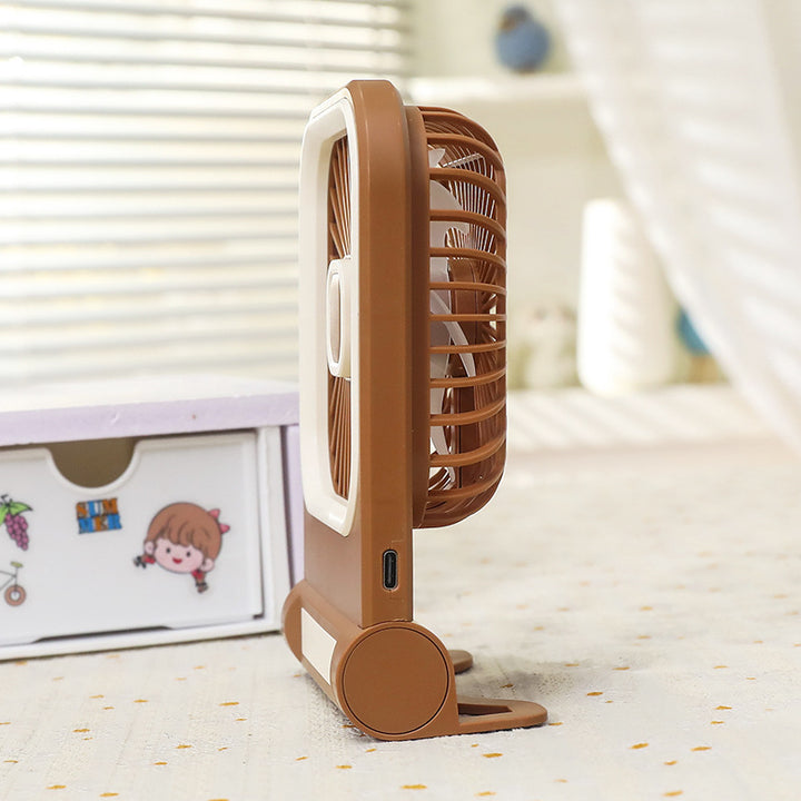 Damen Tragbarer Tischventilator mit niedlichem Katzendesign Karnz