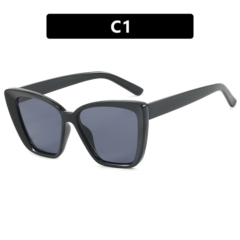 Damen quadratische Sonnenbrille im modernen Schildkrötenmuster Karnz