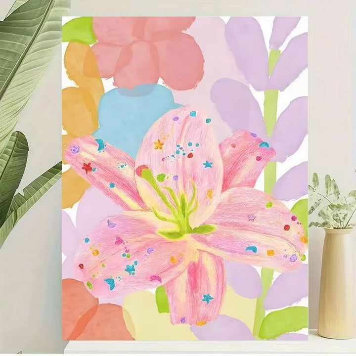 Florale Kunstwerk Leinwanddruck Karnz