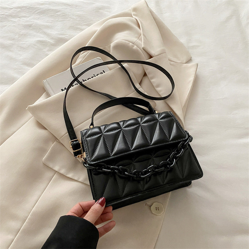 Gepolsterte Mini Satchel Handtasche Karnz