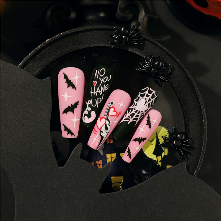 Thematisches Halloween Press-On Nagelset Karnz