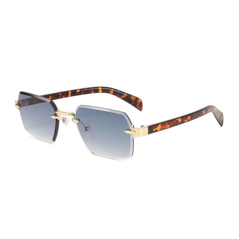 Damen modische Sonnenbrille mit quadratischem Rahmen und gradienten Gläsern Karnz