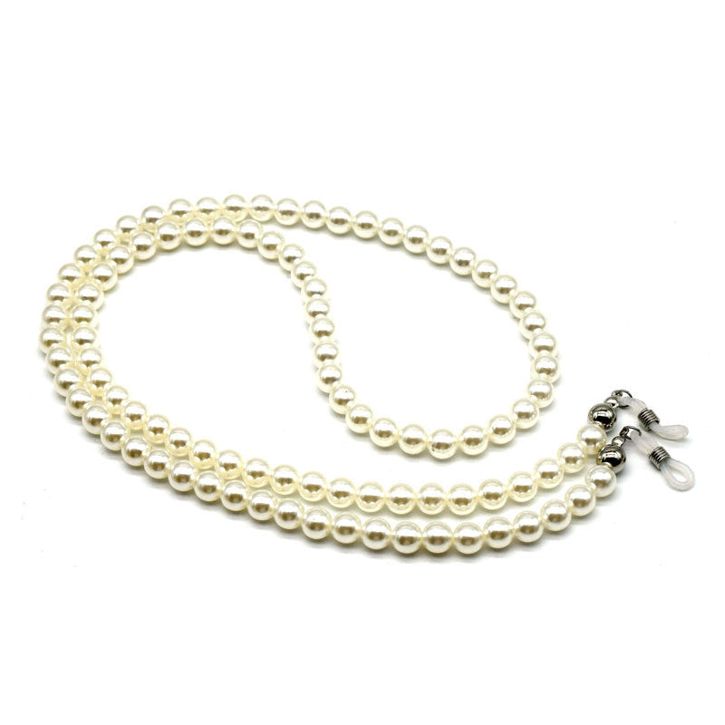 Elegante Perlenbesetzte Brillen Kette Karnz