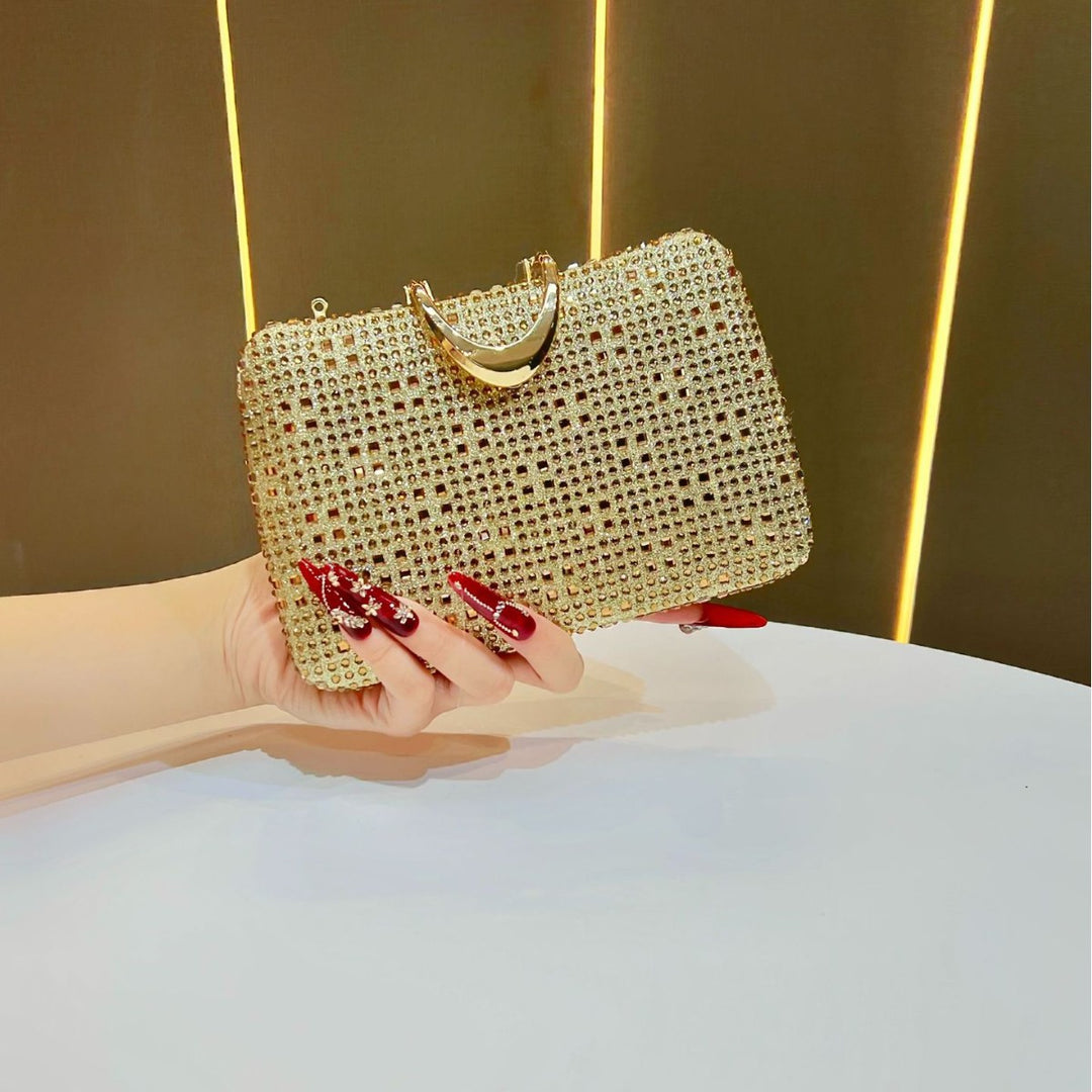 Rhinestone-besetzte formelle Clutch