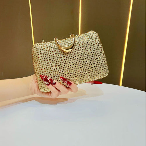 Rhinestone-besetzte formelle Clutch
