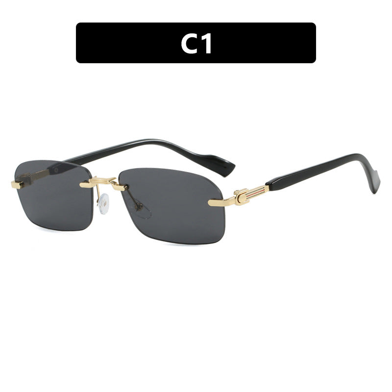 Damen Sonnenbrille mit elegantem Metallrahmen und stilvollen Holzdetails Karnz