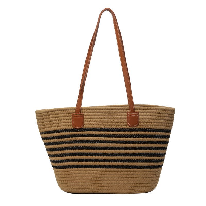 Stylische gestreifte Strandtasche Karnz
