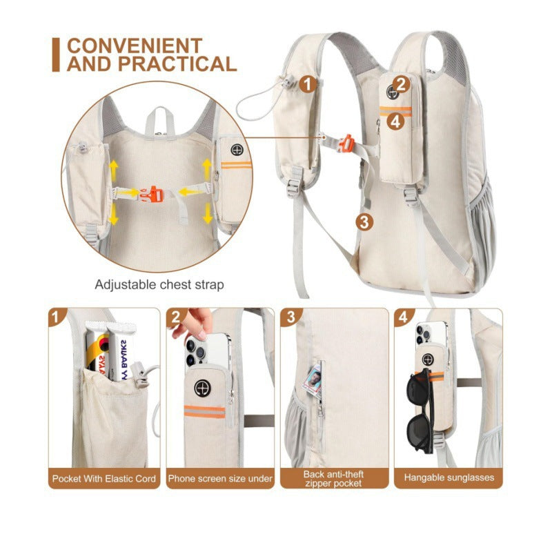 Multifunktionaler Outdoor-Rucksack mit Integriertem Handyfach Karnz