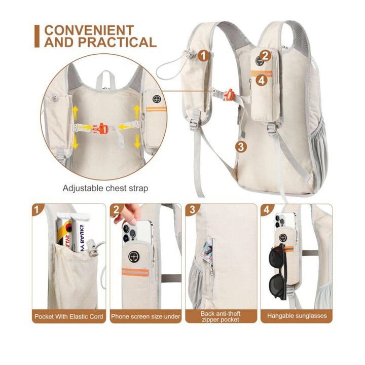 Multifunktionaler Outdoor-Rucksack mit Integriertem Handyfach Karnz