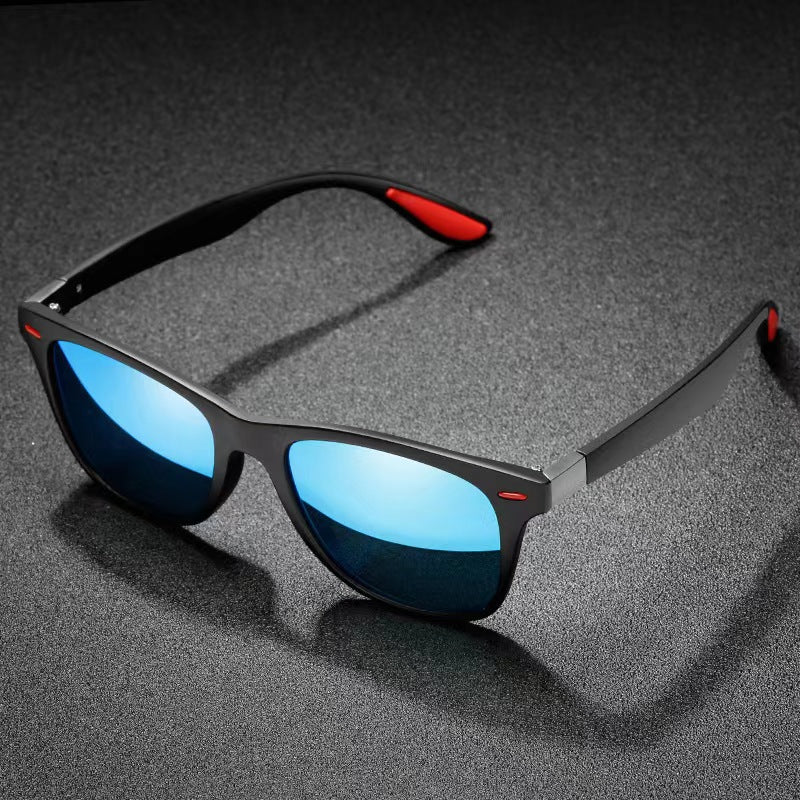 Damen stilvolle Retro-Sonnenbrille mit robustem Gestell Karnz